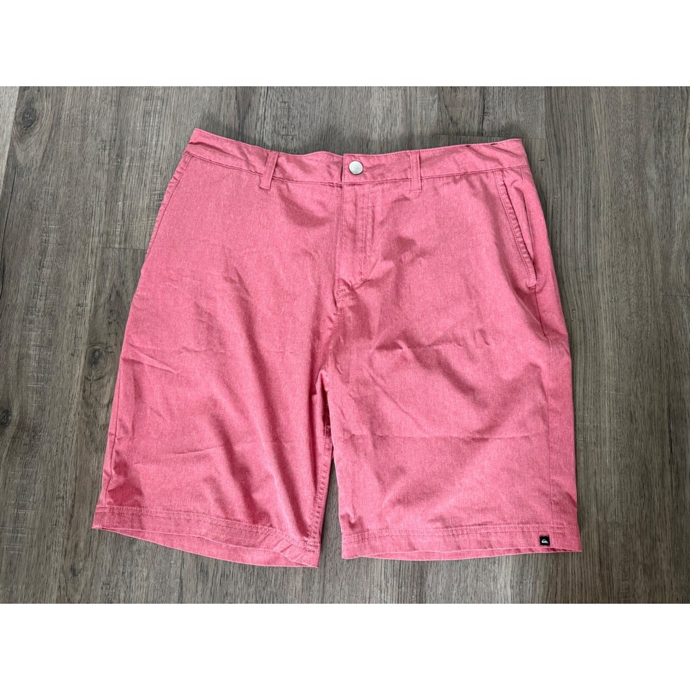 Quiksilver Amphibian Shorts Mens 36 Pink DryFlight Hybrid Water Repellent